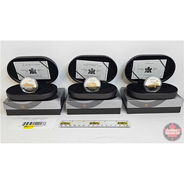 RCM Canada Transportation Series 2003 : Hologram (Set of 3) : - Canadian National FA-1 Diesel-Electr
