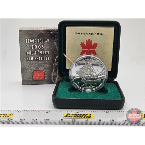 RCM Canada 2003 Proof Silver Dollar (COA #027258) (99.99%) (SEE PICTURES!) (GST Exempt)  (Listing & 