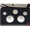 Image 2 : RCM 2004 Silver Maple Leaf Privy Mark Five-Coin Set : One Ounce ; 1/2 Ounce 1/4 Ounce; 1/10 Ounce & 