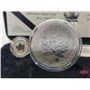 Image 3 : RCM 2004 Silver Maple Leaf Privy Mark Five-Coin Set : One Ounce ; 1/2 Ounce 1/4 Ounce; 1/10 Ounce & 