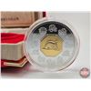 Image 2 : RCM Canada 2004 $15 Lunar Coin : Monkey (COA #19783) (Sterling) (Central Octagonal Cameo Plated in 2