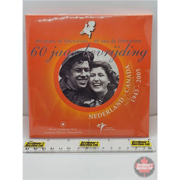 RCM 2005 The Liberation of the Netherlands : 60th Anniversary : Brilliant Uncirculated Coin Set ~ (1