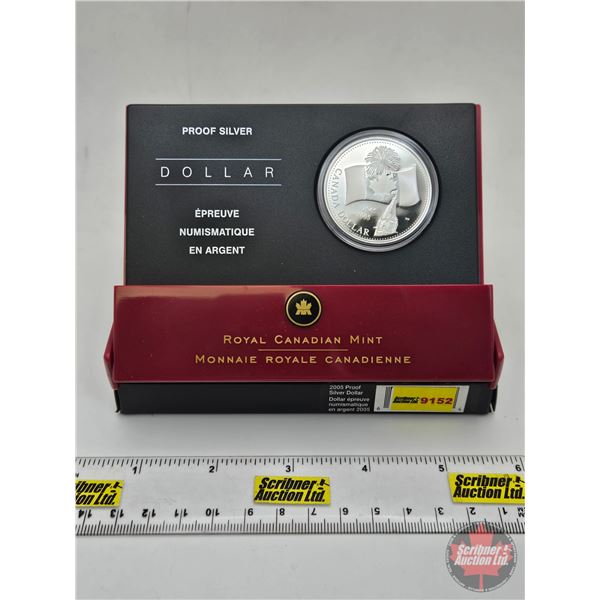 RCM Canada 2005 Proof Silver Dollar : Pride is in the Air ! (COA) (99.99%) (SEE PICTURES!) (GST Exem