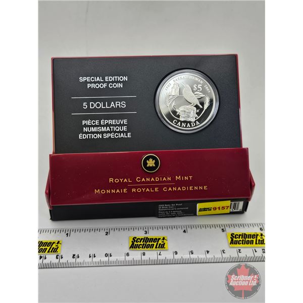 RCM Canada 2005 Special Edition Proof : $5 Silver Proof Coin : Saskatchewan Centennial (COA #06816) 