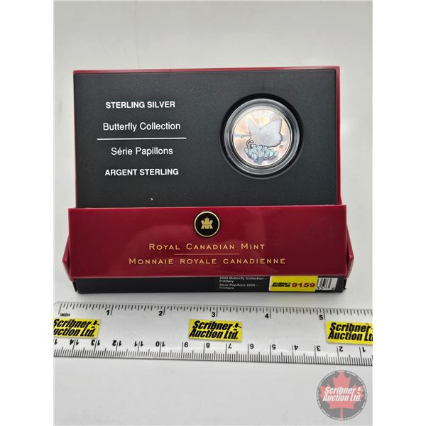 RCM Canada 2005 Butterfly Collection : 50-Cent : Great Spangled Fritillary (COA #06907) (92.5%) (SEE