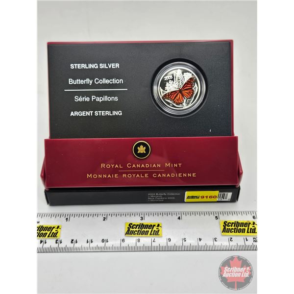 RCM Canada 2005 Butterfly Collection : 50-Cent : Monarch (COA #17055) (92.5%) (SEE PICTURES!)   (Lis