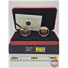 Image 1 : RCM Canada 2005 : Chinese Railway Workers Set : $8 Coins : Set of 2 (COA #07124) (99.99%) (SEE PICTU