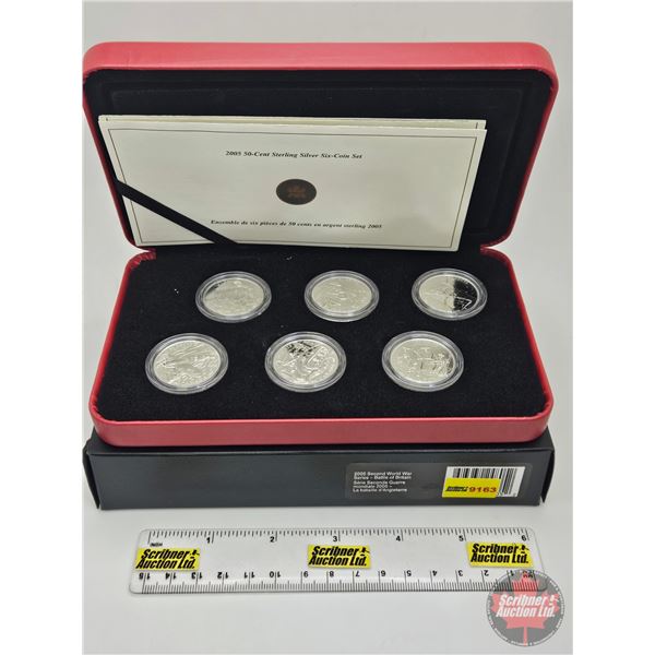 RCM Canada 2005 : 50-Cent Sterling Silver Six-Coin Set : Second World War Series : Battle of Britain