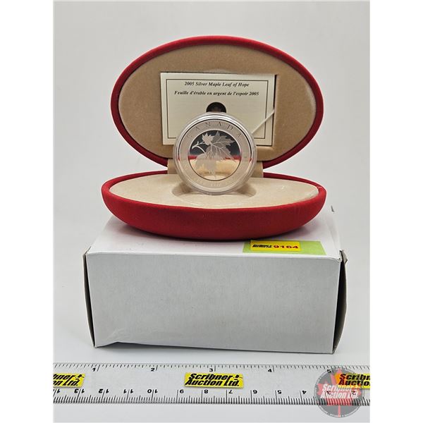 RCM Canada 2005 Silver Maple Leaf of Hope Fine Silver $5 Coin : Tree of Hope (COA #13347) (99.99%) (