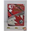 Image 1 : RCM Canada 2005 : 40th Anniversary of the Canadian Flag : Brilliant Uncirculated Silver Dollar & CD-
