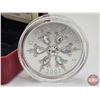 Image 2 : RCM Canada 2007 : $20 Sterling Silver Coin : Crystal Snowflake (COA #06144) (Swarovski Snowflake) (9