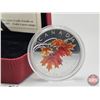 Image 2 : RCM Canada 2007 : Silver Maple Leaf Coloured Coin : Sugar Maple in Orange (COA #10320) (99.99%) (SEE