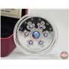 Image 2 : RCM Canada 2009 : $20 Silver Coin : Pink Crystal Snowflake (COA #05063) (Swarovski Elements) (99.99%