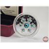 Image 2 : RCM Canada 2009 : $20 Silver Coin : Blue Crystal Snowflake (COA #05926) (Swarovski Elements) (99.99%