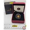 RCM Canada 2010 : 1/25 Ounce 50-Cent Fine Gold Coin (COA #06455) (99.99%) (SEE PICTURES!) (GST Exemp