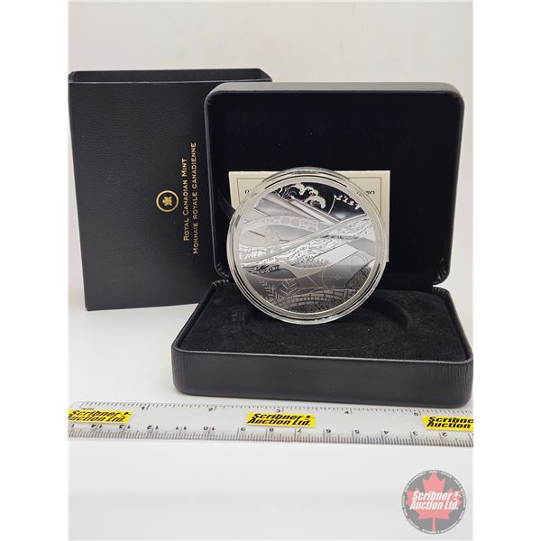 RCM Canada 2010 : $50 Silver Coin : Olympic Winter Games : The Look of the Games (COA #1040) (99.99%