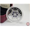 Image 2 : RCM Canada 2010 : $20 Silver Coin : Tanzanite : Crystal Snowflake (COA #4586) (Swarovski Elements) (
