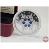 Image 2 : RCM Canada 2010 : $20 Silver Coin : Blue Crystal Snowflake (COA #3729) (Swarovski Elements) (99.99%)