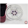 Image 3 : RCM Canada 2010 : $20 Silver Coin : Blue Crystal Snowflake (COA #3729) (Swarovski Elements) (99.99%)
