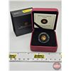 Image 1 : RCM Canada 2010 : 0.5g Fine Gold Coin : Caribou (COA #05585) (99.99%) (SEE PICTURES!) (GST Exempt)  