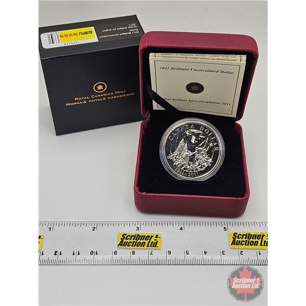 RCM Canada 2011 Brilliant Uncirculated Dollar : Conserving Canada's Natural Treasures : One Hundred 