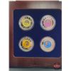 Image 2 : RCM Canada 2011 : Full Moon Bi-Annual Continuity Series : $5 Sterling Silver Niobium Coin : Four-Coi