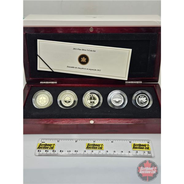 RCM Canada 2012 Farewell : Fine Silver 5-Coin Set : Limited Edition : Making Change ~ The Story of t