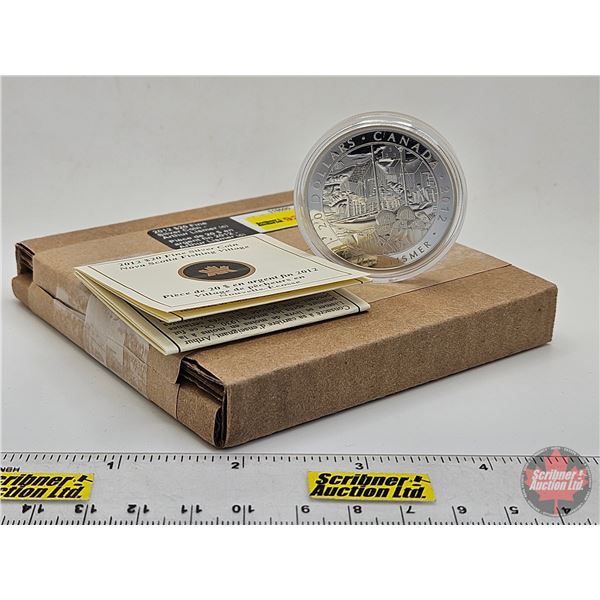 RCM Canada 2012 : $20 Fine Silver Coin  : Arthur Lismer : Nova Scotia Fishing Village (COA #6155)  (