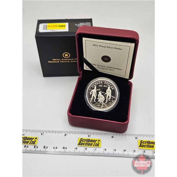 RCM Canada 2012 Proof Silver Dollar : War of 1812 ~ Building Unit ~ The Seeds of a Nation (COA #2381