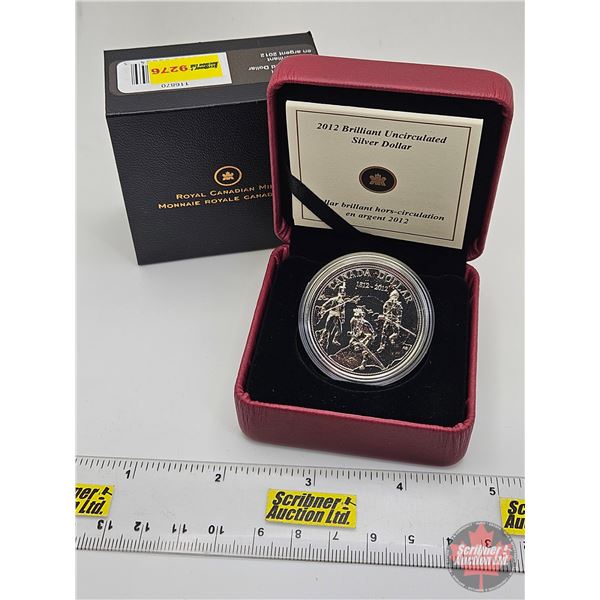 RCM Canada 2012 Brilliant Uncirculated Silver Dollar : War of 1812 ~ Building Unit ~ The Seeds of a 