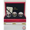 Image 2 : RCM Canada 2012 : $20 Fine Silver Three-Coin Set : The Queen's Diamond Jubilee (COA's) - Celebrating