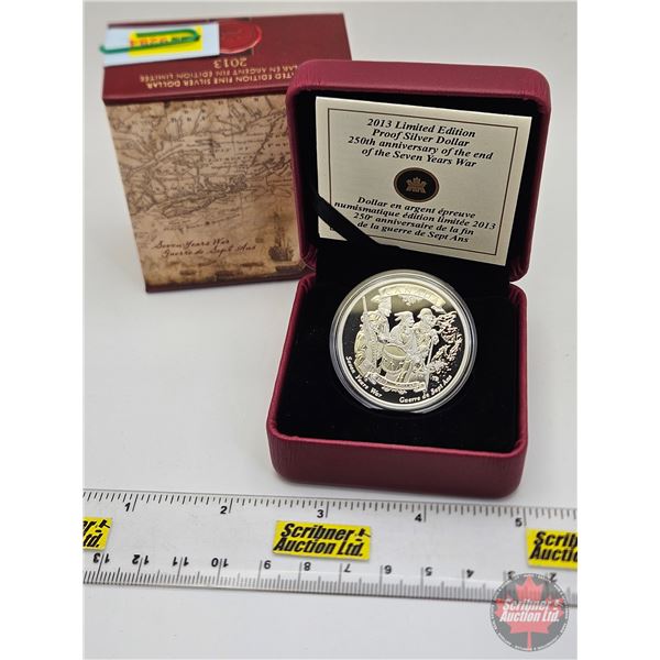 RCM Canada 2013 Limited Edition Proof Silver Dollar : 250th Anniversary of the End of the Seven Year