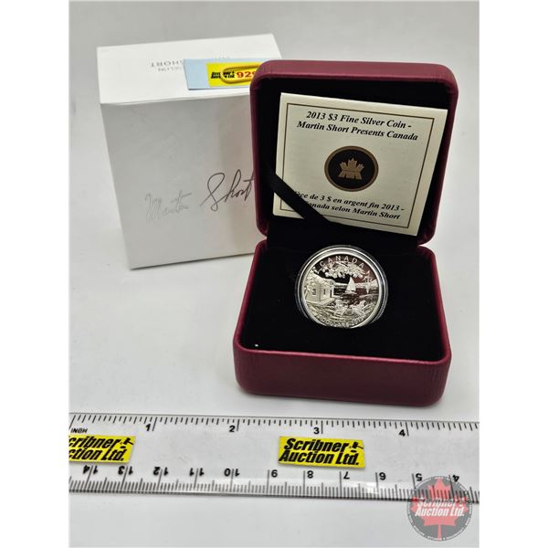 RCM Canada 2013 : $3 Fine Silver Coin : Martin Short Presents Canada : My Canada (COA #08187) (99.99