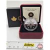 Image 1 : RCM Canada 2013 : $20 Fine Silver Coin : Winter Snowflake (COA #03114) (Swarovski Elements) (99.99%)