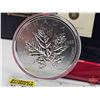 Image 4 : RCM Canada 2013 : 5-Ounce Silver Coin : Maple Leaf : Celebrating 25 Years of the Royal Canadian Mint