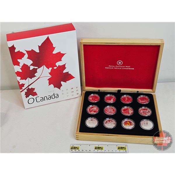 RCM Canada 2013 : $10 O Canada Series: Pure Silver 12-Coin Set with Display Case (COA's) (99.99%) #1