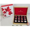 Image 1 : RCM Canada 2013 : $10 O Canada Series: Pure Silver 12-Coin Set with Display Case (COA's) (99.99%) #1