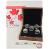Image 1 : RCM Canada 2013 : $25 O Canada Series : 1 oz Fine Silver 5-Coin Set (COA's) (99.99%) ~ The Wolf (COA