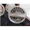 Image 4 : RCM Canada 2013 : $25 O Canada Series : 1 oz Fine Silver 5-Coin Set (COA's) (99.99%) ~ The Wolf (COA