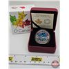 Image 1 : RCM Canada 2014 : $10 Fine Silver Coin : O Canada : The Northern Lights (COA #02986) (99.99%) (SEE P