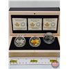 Image 1 : RCM Canada 2014 : $20 Fine Silver 3-Coin Set : Majestic Maple Leaves : Subscription Box  - Majestic 