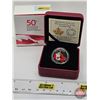 Image 1 : RCM Canada 2015 : $3 Fine Silver Coin : 50th Anniversary of the Canadian Flag (COA #10740) (99.99%) 