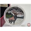 Image 2 : RCM Canada 2015 : $20 Fine Silver Coin : Majestic Elk (COA #2706) (99.99%) (SEE PICTURES!) (GST Exem