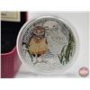 Image 2 : RCM Canada 2015 : $20 Fine Silver Coin : Baby Animals : Burrowing Owl (COA #4213) (99.99%) (SEE PICT