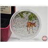 Image 2 : RCM Canada 2015 : $20 Fine Silver Coin : Baby Animals : White-Tailed Deer (COA #4949) (99.99%) (SEE 