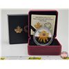 Image 1 : RCM Canada 2015 : $20 Fine Silver Coin : Black-Eyed Susan with Crystal Dew Drops (COA #03794) (Swaro