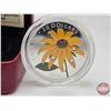 Image 2 : RCM Canada 2015 : $20 Fine Silver Coin : Black-Eyed Susan with Crystal Dew Drops (COA #03794) (Swaro