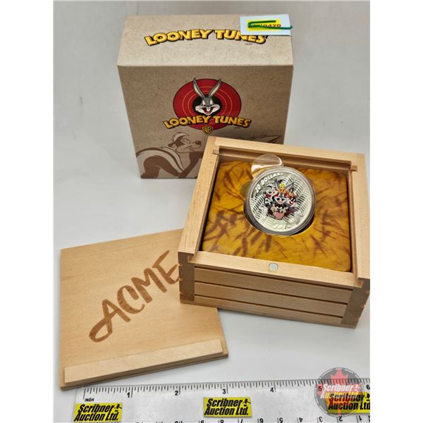 RCM Canada 2015 : $20 Fine Silver Coin : Looney Tunes : Merrie Melodies (COA #04948) "Acme" Crate (9