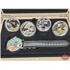Image 4 : RCM Canada 2015 : $20 Fine Silver 4-Coin Set & Watch : Looney Tunes (COA's) - Bugs (COA #03802) - Sy