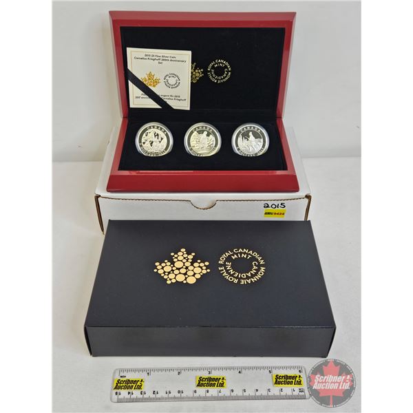 RCM Canada 2015 : $5 Fine Silver 3-Coin Set : Cornelius Krieghoff 200th Anniversary Set (COA #3327) 